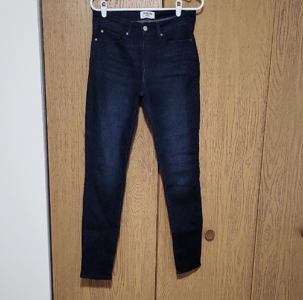DENIZEN Levi's Women's Mid Rise Skinny Jeans ~ DARK BLUE WASH ~ Size 10L NEW